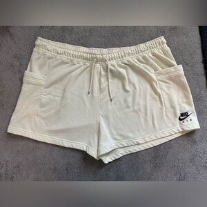 Nike Air Terrycloth Sweat Shorts Size 2X Pale Yellow